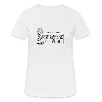 Latin saying - Sapere Aude - Women's Breathable T-Shirt - white - Front - AI Model Female 172 dark (172cm)