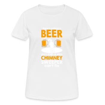 Bier Und Schornsteinfeger - Frauen T-Shirt atmungsaktiv - Weiß - Vorne - AI Model Female 172 dark (172cm)