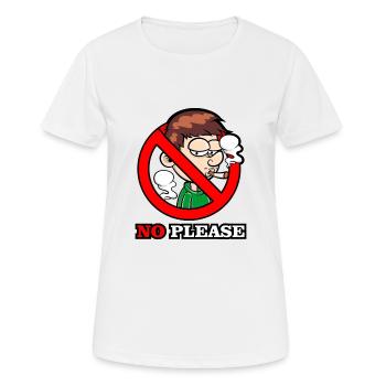 Fumer, non s’il vous plaît - Journée mondiale sans tabac - T-shirt respirant Femme - blanc - Devant - AI Model Female 172 dark (172cm)