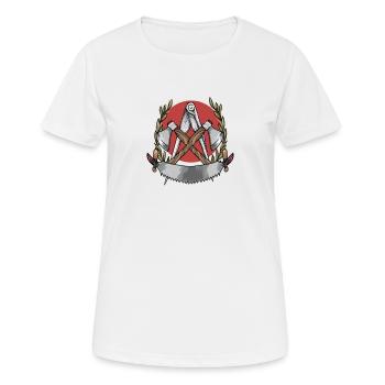 Zimmermann I Zunft Wappen Wanderschaft Motiv für - Frauen T-Shirt atmungsaktiv - Weiß - Vorne - AI Model Female 172 dark (172cm)