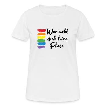 N’était probablement pas une phase de cadeau LGBT - T-shirt respirant Femme - blanc - Devant - AI Model Female 172 dark (172cm)