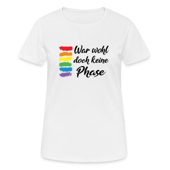 N’était probablement pas une phase de cadeau LGBT - T-shirt respirant Femme - blanc - Devant - AI Model Female 172 dark (172cm)