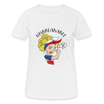 Czech Girl Unbreakable I Czech Heritage Czech - Women's Breathable T-Shirt - white - Front - AI Model Female 172 dark (172cm)