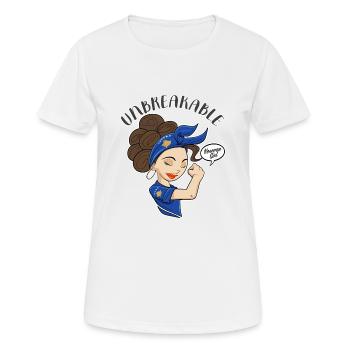 Fille kosovare incassable I Patrimoine kosovar I - T-shirt respirant Femme - blanc - Devant - AI Model Female 172 dark (172cm)