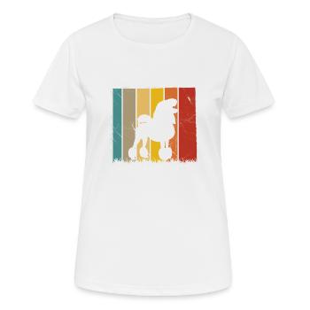 Poodle dog lover Retro vintage Gift idea - Women's Breathable T-Shirt - white - Front - AI Model Female 172 dark (172cm)