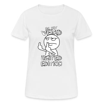Cartoon Middle Finger - Édition Limitée - Dicton - T-shirt respirant Femme - blanc - Devant - AI Model Female 172 dark (172cm)