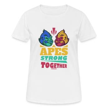 Apes Strong Together - Women's Breathable T-Shirt - white - Front - AI Model Female 172 dark (172cm)