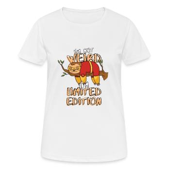 Cool Cartoon Sloth - Édition Limitée - Dicton - T-shirt respirant Femme - blanc - Devant - AI Model Female 172 dark (172cm)