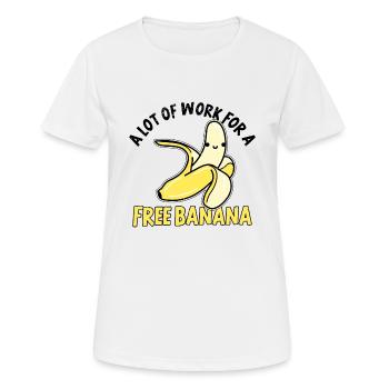 Coureurs de marathon en course semi-marathon - T-shirt respirant Femme - blanc - Devant - AI Model Female 172 dark (172cm)