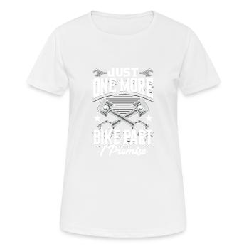 Nur Noch Ein Fahrradteil Ich Verspreche - Frauen T-Shirt atmungsaktiv - Weiß - Vorne - AI Model Female 172 dark (172cm)