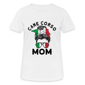 Cane Corso Mom - Women's Breathable T-Shirt - white - Front - AI Model Female 172 dark (172cm)