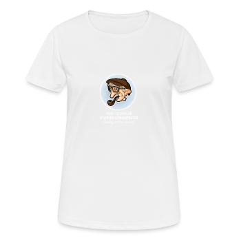 System Administrator ist kein stressiger Job - Frauen T-Shirt atmungsaktiv - Weiß - Vorne - AI Model Female 172 dark (172cm)