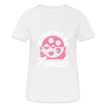 L’avenir du cinéma féminin pour les cinéastes - T-shirt respirant Femme - blanc - Devant - AI Model Female 172 dark (172cm)