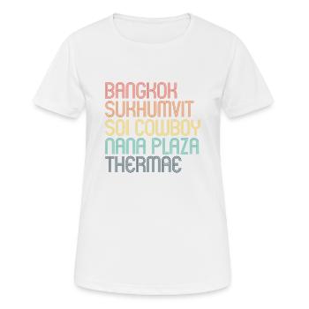 Thermae Nana Plaza Soi Cowbox Sukhumvit Bangkok - Women's Breathable T-Shirt - white - Front - AI Model Female 172 dark (172cm)