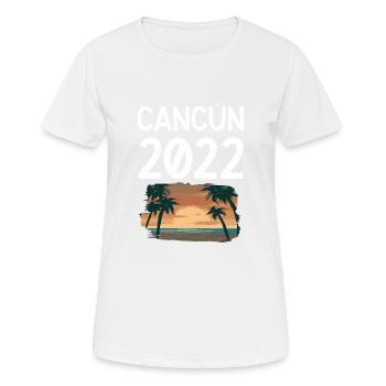 Cancun 2022 - Women's Breathable T-Shirt - white - Front - AI Model Female 172 dark (172cm)