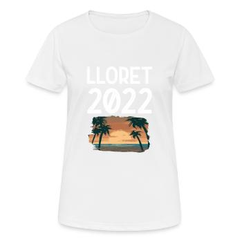 Lloret De Mars 2022 - T-shirt respirant Femme - blanc - Devant - AI Model Female 172 dark (172cm)