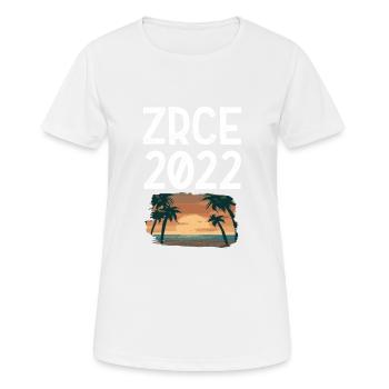 Zrce 2022 - Frauen T-Shirt atmungsaktiv - Weiß - Vorne - AI Model Female 172 dark (172cm)