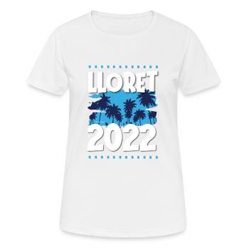 Lloret De Mar 2022 - Frauen T-Shirt atmungsaktiv - Weiß - Vorne - AI Model Female 172 dark (172cm)