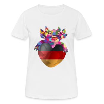 Drapeau allemand Drapeau allemand Utilisé Look Home - T-shirt respirant Femme - blanc - Devant - AI Model Female 172 dark (172cm)
