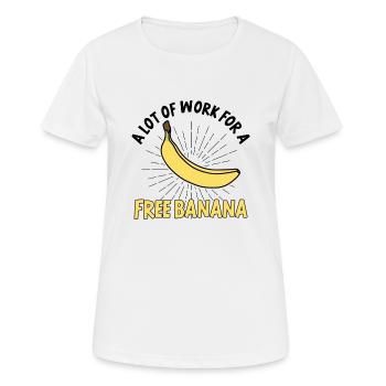 Coureurs de marathon en course semi-marathon - T-shirt respirant Femme - blanc - Devant - AI Model Female 172 dark (172cm)
