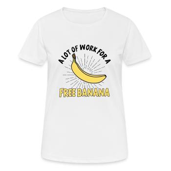 Coureurs de marathon en course semi-marathon - T-shirt respirant Femme - blanc - Devant - AI Model Female 172 dark (172cm)