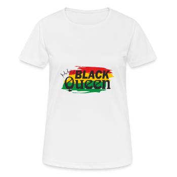 Juneteenth Day 1865, Jour de la Liberté Amérique Africaine - T-shirt respirant Femme - blanc - Devant - AI Model Female 172 dark (172cm)