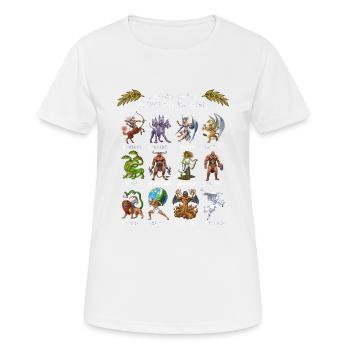 Monstres de la mythologie grecque antique - T-shirt respirant Femme - blanc - Devant - AI Model Female 172 dark (172cm)