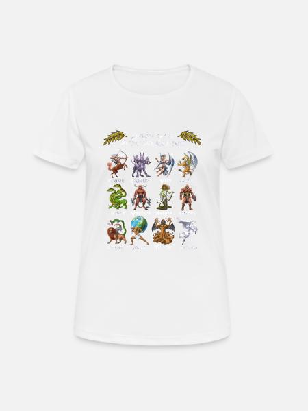 Monster der antiken griechischen Mythologie - Frauen T-Shirt atmungsaktiv - Weiß