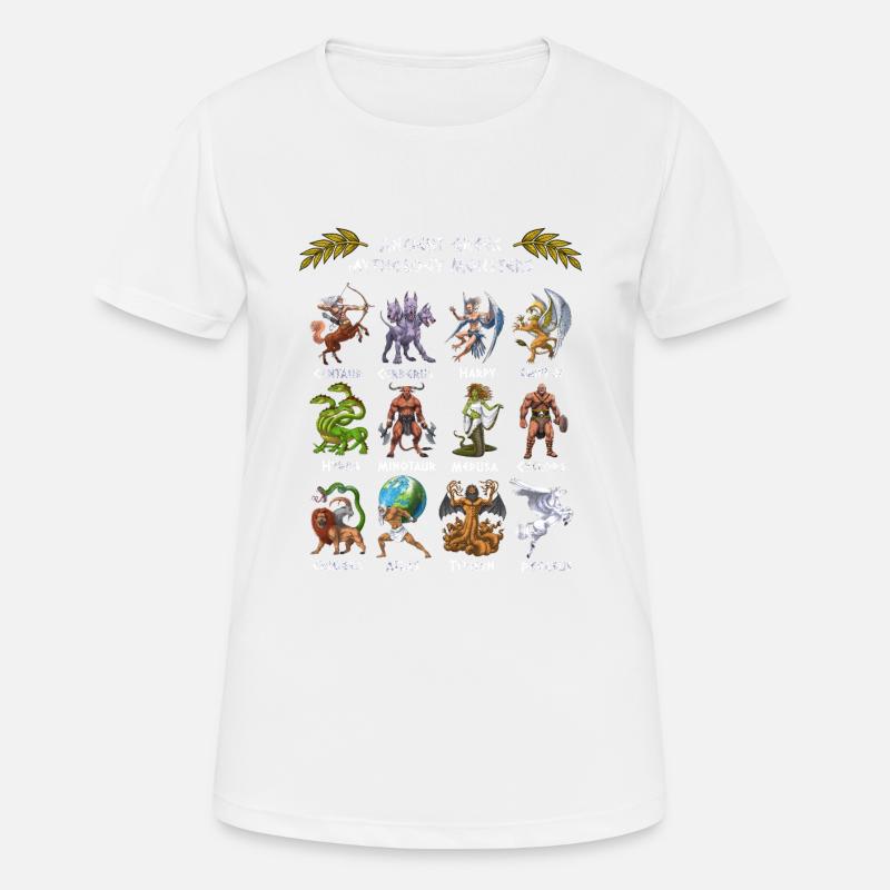 Ancient Greek Mythology Monsters - Women's Breathable T-Shirt - white