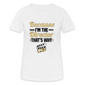 Director Filmmaker Feature Film Film - Women's Breathable T-Shirt - white - Front - AI Model Female 172 dark (172cm)