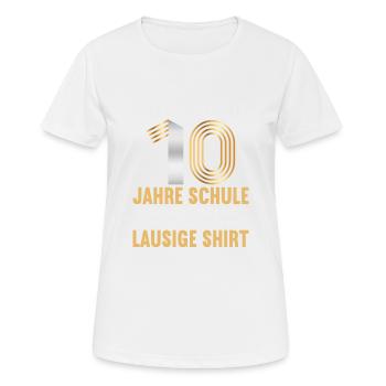 Realschule bestanden Realschulabschluss 2022 - Frauen T-Shirt atmungsaktiv - Weiß - Vorne - AI Model Female 172 dark (172cm)