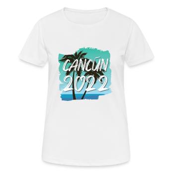 Cancun 2022 - Women's Breathable T-Shirt - white - Front - AI Model Female 172 dark (172cm)