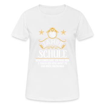 Realschule bestanden Realschulabschluss 2022 - Frauen T-Shirt atmungsaktiv - Weiß - Vorne - AI Model Female 172 dark (172cm)