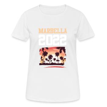 Marbella 2022 - Women's Breathable T-Shirt - white - Front - AI Model Female 172 dark (172cm)