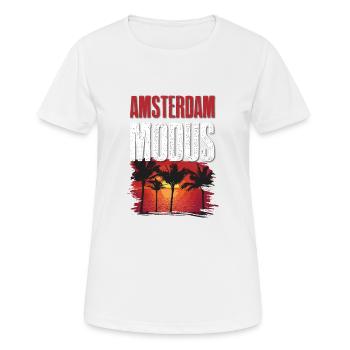 Amsterdam Mode - Women's Breathable T-Shirt - white - Front - AI Model Female 172 dark (172cm)