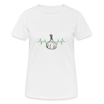Knoblauch Pflanze - Frauen T-Shirt atmungsaktiv - Weiß - Vorne - AI Model Female 172 dark (172cm)