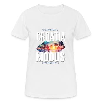 Croatia Mode - Women's Breathable T-Shirt - white - Front - AI Model Female 172 dark (172cm)