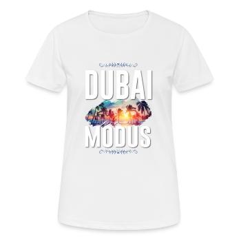 Mode Dubaï - T-shirt respirant Femme - blanc - Devant - AI Model Female 172 dark (172cm)