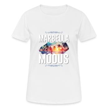 Marbella Mode - Women's Breathable T-Shirt - white - Front - AI Model Female 172 dark (172cm)