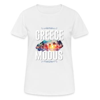 Greece Mode - Women's Breathable T-Shirt - white - Front - AI Model Female 172 dark (172cm)
