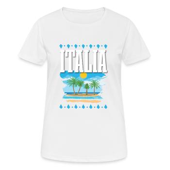Italia - Women's Breathable T-Shirt - white - Front - AI Model Female 172 dark (172cm)