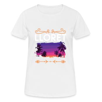 Lloret De Mar - Frauen T-Shirt atmungsaktiv - Weiß - Vorne - AI Model Female 172 dark (172cm)