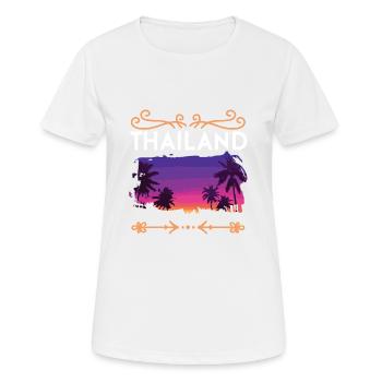 Thaïlande - T-shirt respirant Femme - blanc - Devant - AI Model Female 172 dark (172cm)