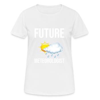Zukünftiger Meteorologe - Frauen T-Shirt atmungsaktiv - Weiß - Vorne - AI Model Female 172 dark (172cm)