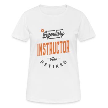 Instructor Funny Job Title Profession - Women's Breathable T-Shirt - white - Front - AI Model Female 172 dark (172cm)