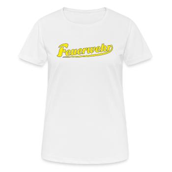 FIRE BRIGADE - Women's Breathable T-Shirt - white - Front - AI Model Female 172 dark (172cm)