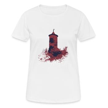 Waischenfeld - Steinerner Beutel - Franconian - Women's Breathable T-Shirt - white - Front - AI Model Female 172 dark (172cm)