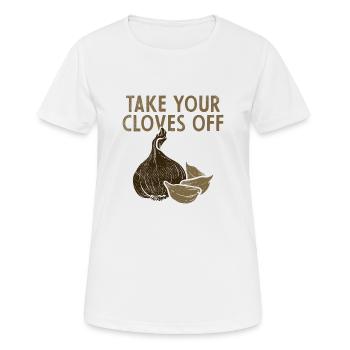 Knoblauch Pflanze - Frauen T-Shirt atmungsaktiv - Weiß - Vorne - AI Model Female 172 dark (172cm)