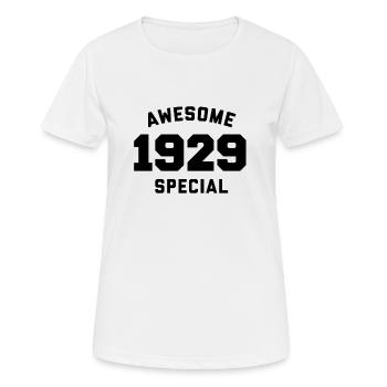 Funny Birthday Awesome Special 1929 - Women's Breathable T-Shirt - white - Front - AI Model Female 172 dark (172cm)