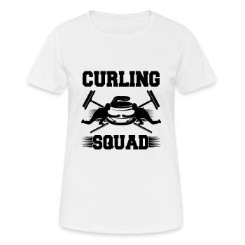 Curling Squad - Women's Breathable T-Shirt - white - Front - AI Model Female 172 dark (172cm)